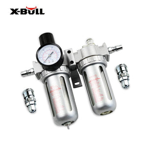 X-BULL Air Compressor Moisture Filter Water Trap Filter Regulator Mount Fitting
