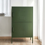 ArtissIn Double Storage Locker Cabinet Shelf Organizer Bedroom Green