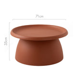 ArtissIn Coffee Table Mushroom Nordic Round Large Side Table 70CM Pink
