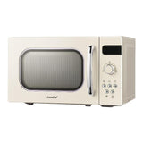 20L Microwave Oven 700W Countertop Kitchen 8 Cooking Settings Cream