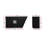 Giantz Ute 1x  Tool Box Right UnderTray Toolbox Under Tray Aluminium Underbody 74.5cm x 25cm x 40cm