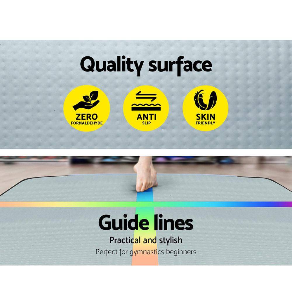 5M Air Track Gymnastics Tumbling Exercise Mat Inflatable Mats + Pump