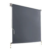 Retractable Roll Down Awning -Instahut 1.8m x 2.5m  Grey