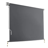 Retractable Roll Down Awning Instahut 3m x 2.5m- Grey