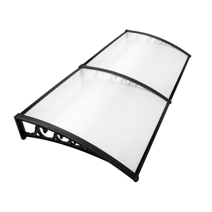 Window Door Awning Shade 1 x 2m - Transparent