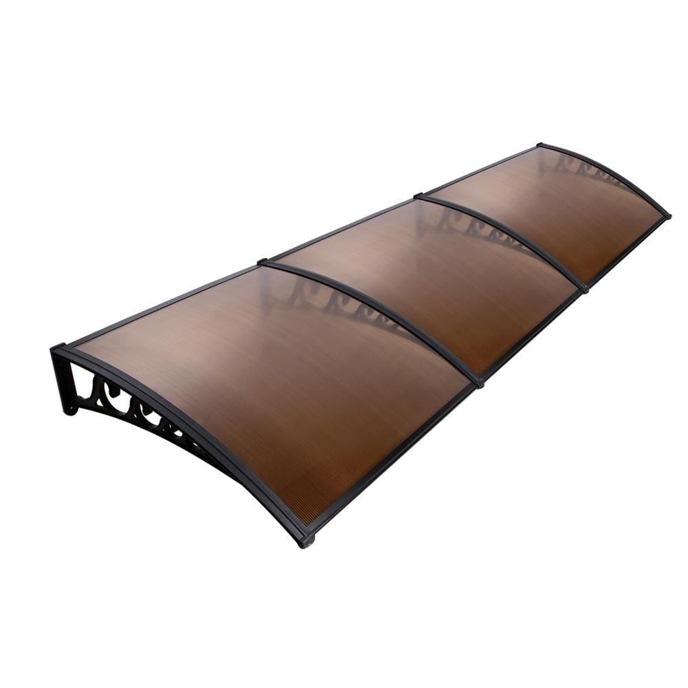 Window Door Awning Shade 1 x 3m - Brown