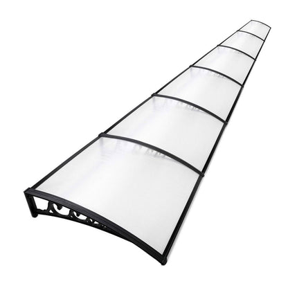 Window Door Awning Door Canopy Patio UV Sun Shield WHITE 1m x 6m DIY