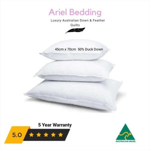 Ariel Miracle 50-Percent Duck Down Pillows Standard - 45cm x 70cm