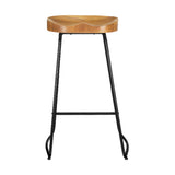 4x Vintage Tractor Bar Stools Retro Bar Stool Industrial Chairs 75cm