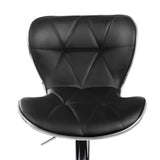 Artiss 4x Bar Stools RUBY Kitchen Swivel Bar Stool Leather Chairs Gas Lift Black