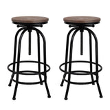 Artiss 2x Kitchen Bar Stools Vintage Bar Stool Retro Rustic Industrial Chairs