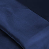 DreamZ Silky Satin Sheets Fitted Flat Bed Sheet Pillowcases Summer Double Blue