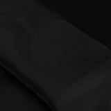 DreamZ Silky Satin Quilt Cover Set Bedspread Pillowcases Summer King Single Black