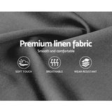 Artiss Nino Bed Frame Fabric - Grey King Single