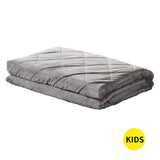 DreamZ 2KG Kids Anti Anxiety Weighted Blanket Gravity Blankets Grey Colour