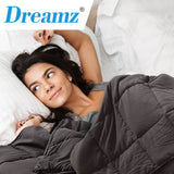 DreamZ Weighted Blanket Heavy Gravity Deep Relax 9KG Adult Double Grey