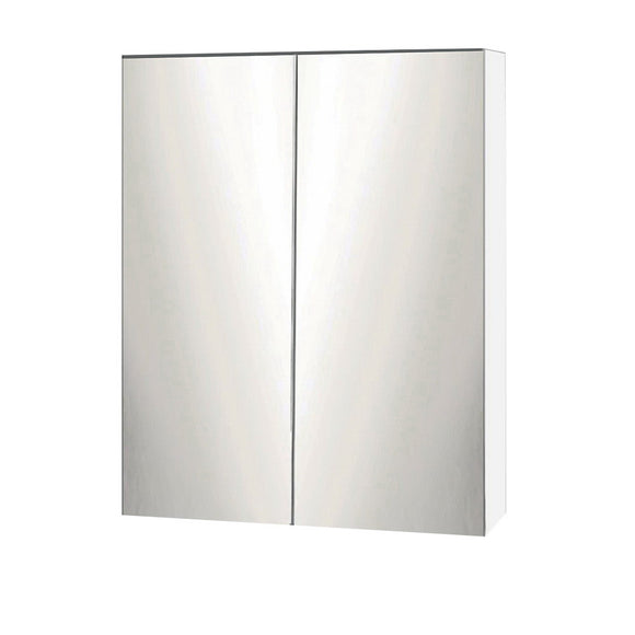 Bathroom Vanity Mirror with Storage 2 x Doors | Cefito - White