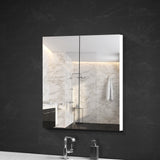 Bathroom Vanity Mirror with Storage 2 x Doors | Cefito - White