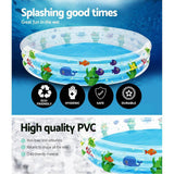 Swimming Pool Above Ground Kids Play Pools Inflatable Family Round Clear