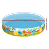 Swimming Pool Above Ground Kids Play Fun Inflatable Round Pools 2.44m x 0.46m Bestway
