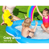 Swimming Pool Rainbow Slide Play Above Ground Kids Inflatable Pools