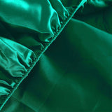 Bed Sheets Silky Satin- Single Size- Teal Colour- DreamZ