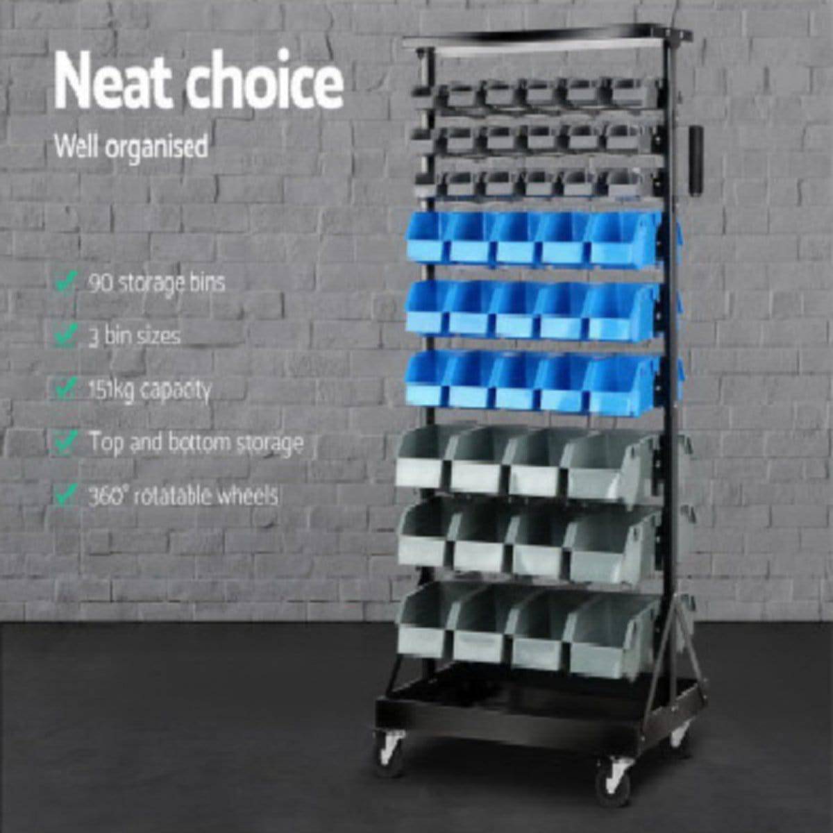 Giantz 90 Bin Storage Rack Stand