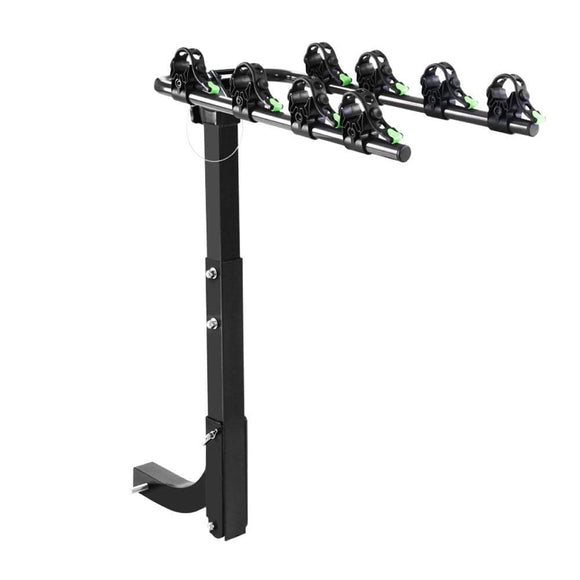 Bicycle Car Rack Tow Bar Mount |  2inch Holds 4x Bikes - Balck