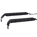 Universal Soft Car Roof Rack 116cm Kayak Luggage Carrier Adjustable Strap Black