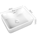 Cefito Bathroom Basin Ceramic Vanity Sink Hand Wash Bowl 48x38cm