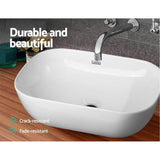Above Counter Bathroom Basins Bowl | Ceramic White 46cm x 33cm x 13cm