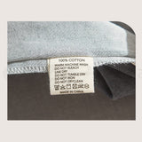 Cosy Club Quilt Cover Set Cotton Duvet Double Blue Dark Grey