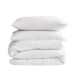 Cosy Club Duvet Cover Quilt Set Flat Cover Pillow Case Essential White Double