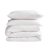 Cosy Club Washed Cotton Quilt Set White King