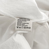 Cosy Club Washed Cotton Quilt Set White Queen