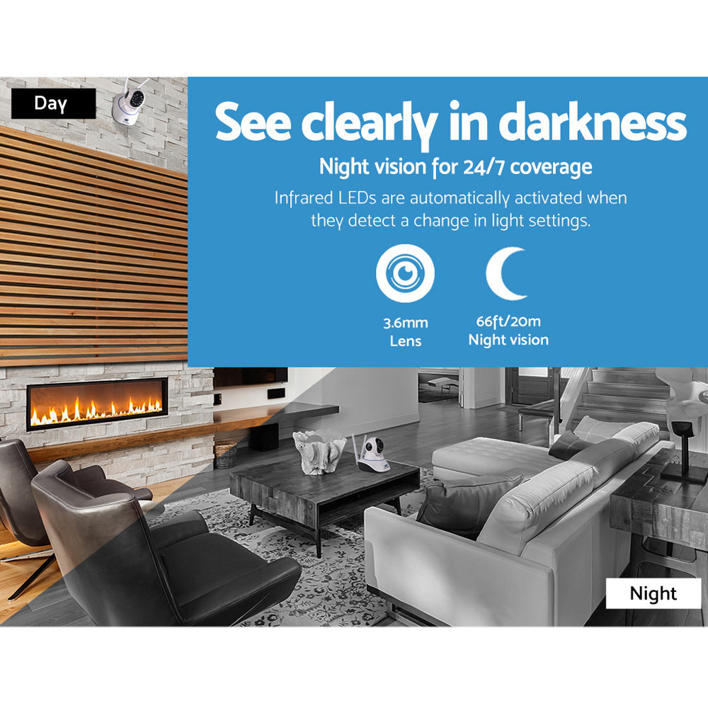 UL-tech 無線網路攝影機閉路電視監控系統家用監視器 1080P 高畫質 WIFI