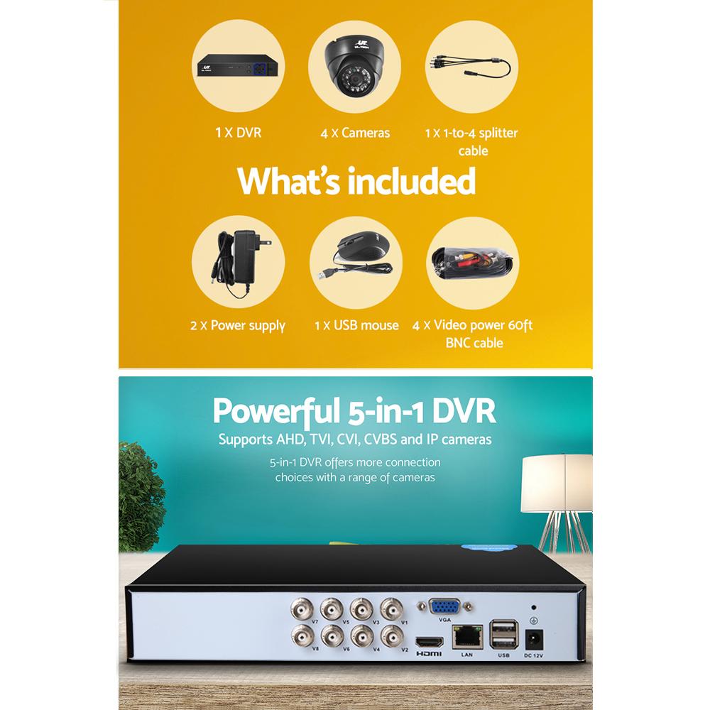 UL Tech 1080P 8 Channel HDMI CCTV Security Camera