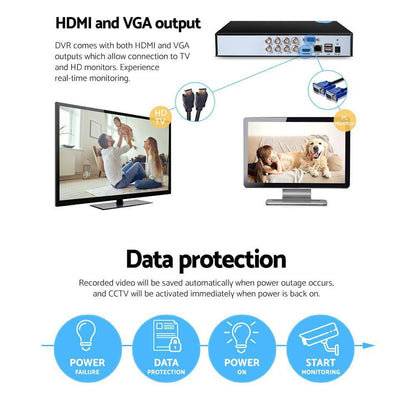 UL Tech 1080P 8 Channel HDMI CCTV Security Camera