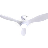 Devanti 52" DC Motor Ceiling Fan with LED Light with Remote 8H Timer Reverse Mode 5 Speeds White (CF-B-52-310B-WH)