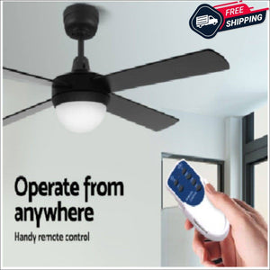 Devanti 52" Ceiling Fan - Black (CF-RC-52-BK)