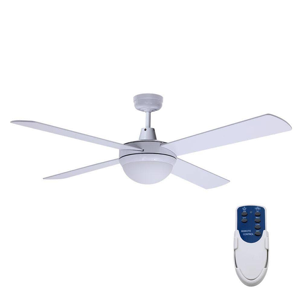Devanti 52" Ceiling Fan - White (CF-RC-52-WH)