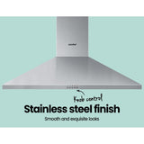 Rangehood 900mm Range Hood Stainless Steel Home Kitchen Canopy Vent 90cm