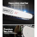 GIANTZ 58cc Petrol Chainsaw 22 Bar E-Start
