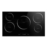 Electric Induction Cooktop 90cm Ceramic Glass 5 Zones Stove Cook Top Cooker