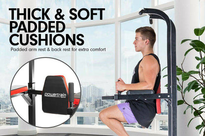 Chin Up Machine Power Tower 4-in-1 Powertrain Load Rating 150kg