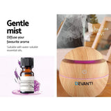Aromatherapy Diffuser Aroma Essential Oils Air Humidifier LED Light 130ml