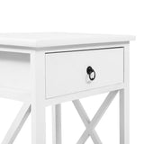 Bedside Tables Set of 2 Drawers Side Table