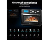 Devanti 20L Air Fryer Convection Oven Oil Free Fryers Kitchen Cooker Accessories Black
