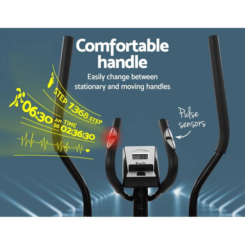 Everfit Exercise Bike Elliptical Cross Trainer Home Gym Fitness Machine Magnetic