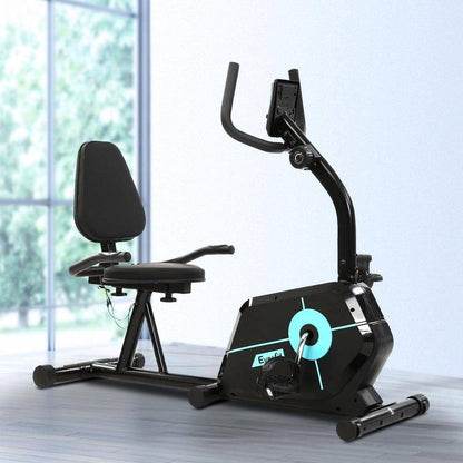 Everfit Exercise Bike Magnetic Recumbent Indoor Cycling Home Gym Cardio 120kg